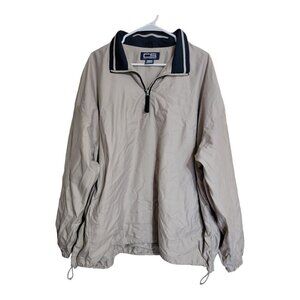 Crable Sportswear Jacket Mens XXL 1/4 Zip Windbreaker Pullover Lightweight CS
